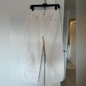 Parke Women's White Horseshoe Jeans